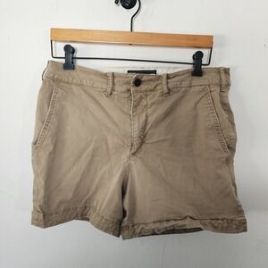 Y2K Womens Abercrombie And Fitch Khaki Shorts 32 Stretch